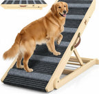 Dog Ramp 7 Adjustable Heights, Non-Slip, Holds 200LBS