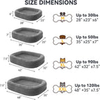 Calming Dog Bed for Large Pets Soft Washable Cushion Bed