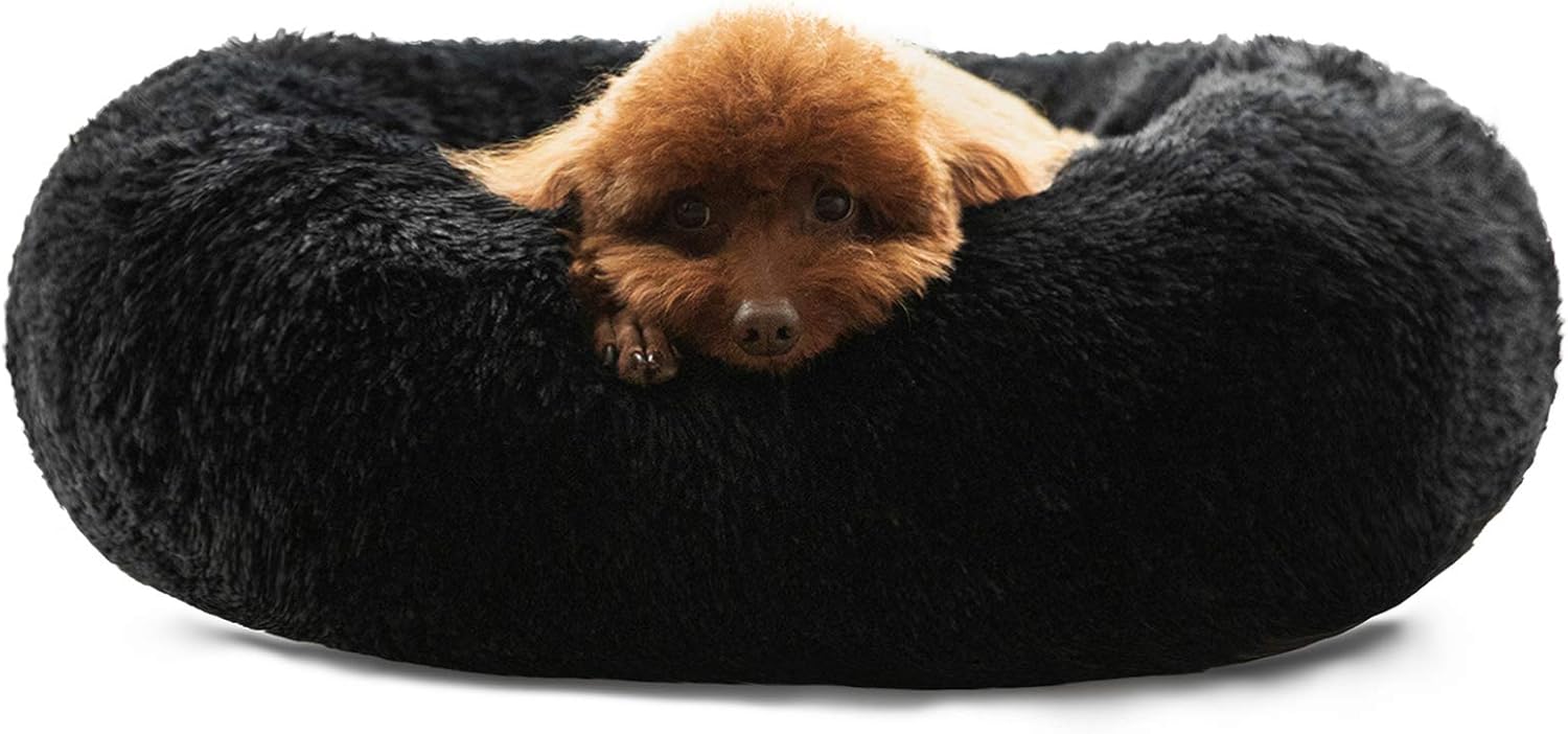 Calming Donut Cuddler Dog Bed – Medium & Large, 30"