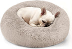 Calming Donut Dog Bed for Small Dogs & Cats Washable