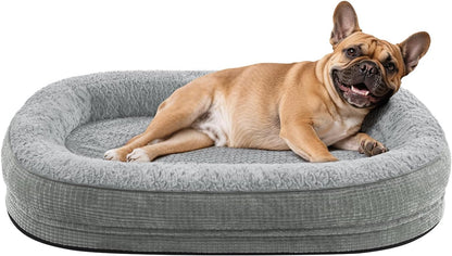 Calming Dog Bed for Large Pets Soft Washable Cushion Bed