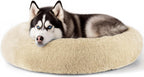 Calming Donut Dog Bed for Small Dogs & Cats Washable