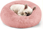 Calming Donut Dog Bed for Small Dogs & Cats Washable
