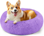 Calming Donut Dog Bed for Small Dogs & Cats Washable