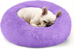 Calming Donut Dog Bed for Small Dogs & Cats Washable