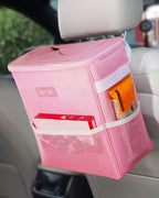 2 gallon leakproof trash can for cars with convenient portable storage design