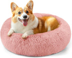 Calming Donut Dog Bed for Small Dogs & Cats Washable