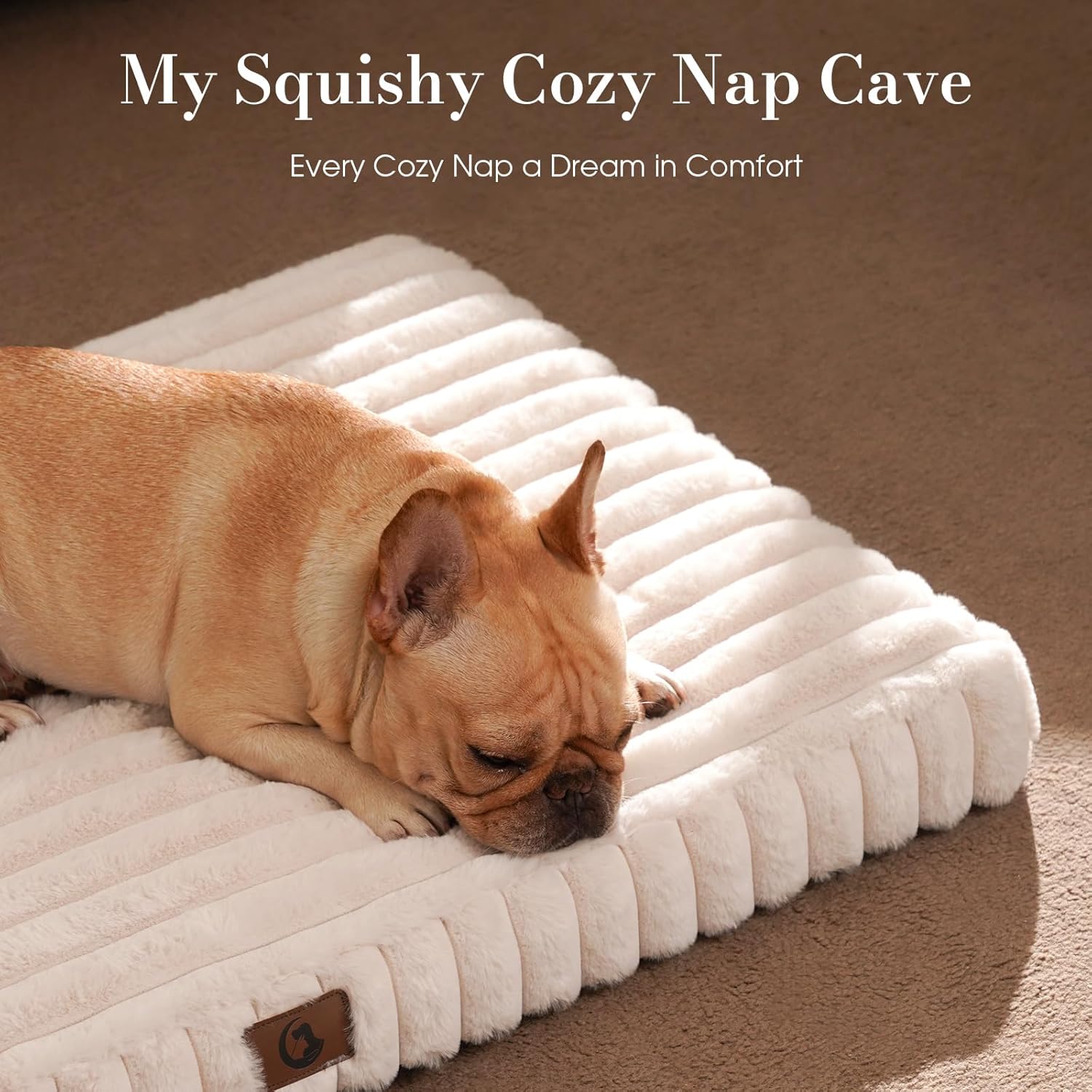 Orthopedic Dog Bed Egg Crate Foam Waterproof Crate Washable