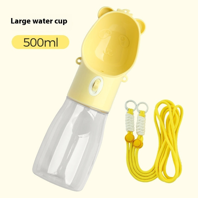2-in-1 Portable Dog Water Bottle & Food Container – Leak-Proof Pet Feeder for Travel