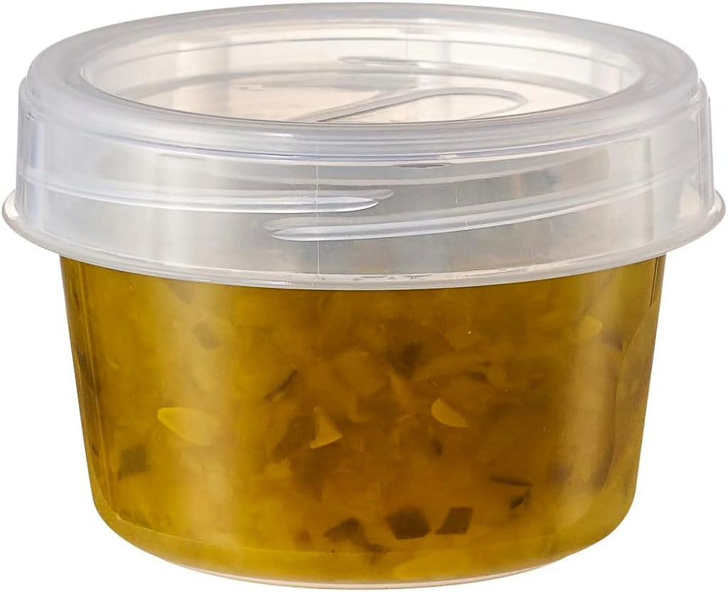 4 Oz Twist Cap Meal Prep Containers Reusable Food Storage Containers with Lids, 6-Pack