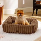 Orthopedic Dog Bed with Washable Cover for Small Dogs
