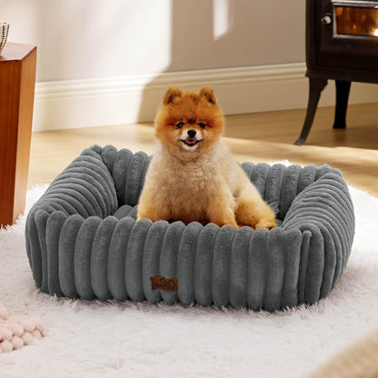 Orthopedic Dog Bed with Washable Cover for Small Dogs