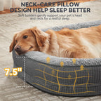 Calming Dog Bed for Large Pets Soft Washable Cushion Bed