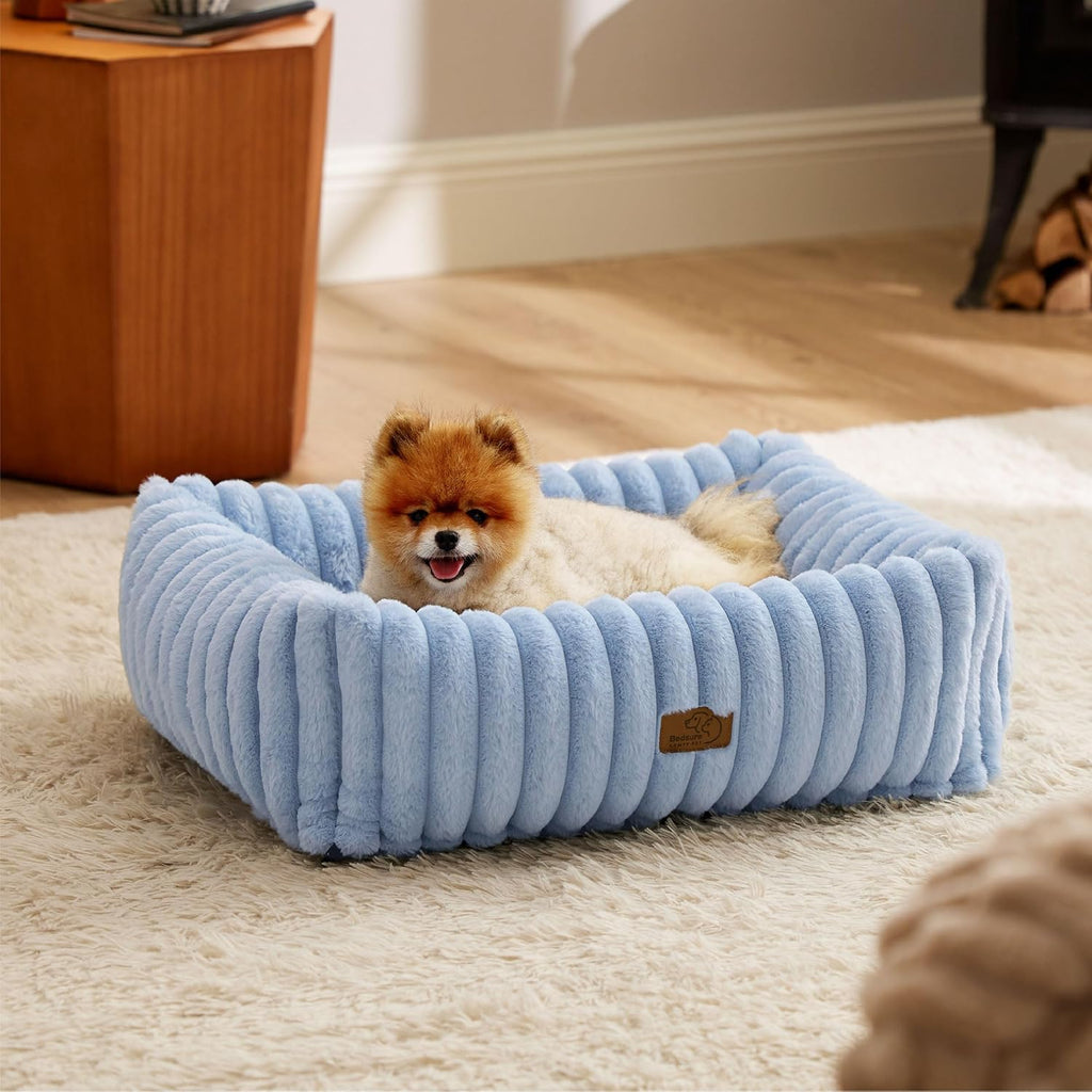Orthopedic Dog Bed with Washable Cover for Small Dogs