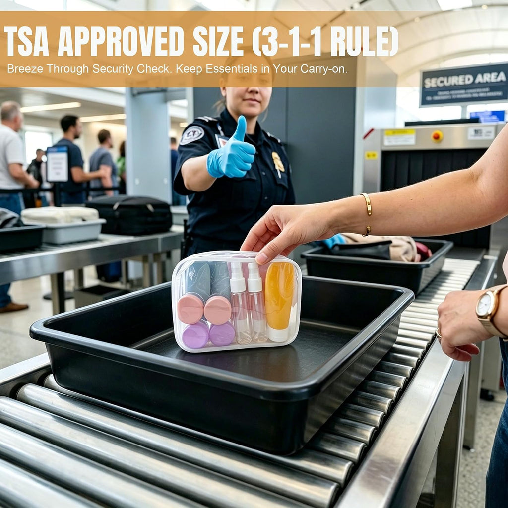  20 Pack Travel Bottles Set for Toiletries TSA Approved,