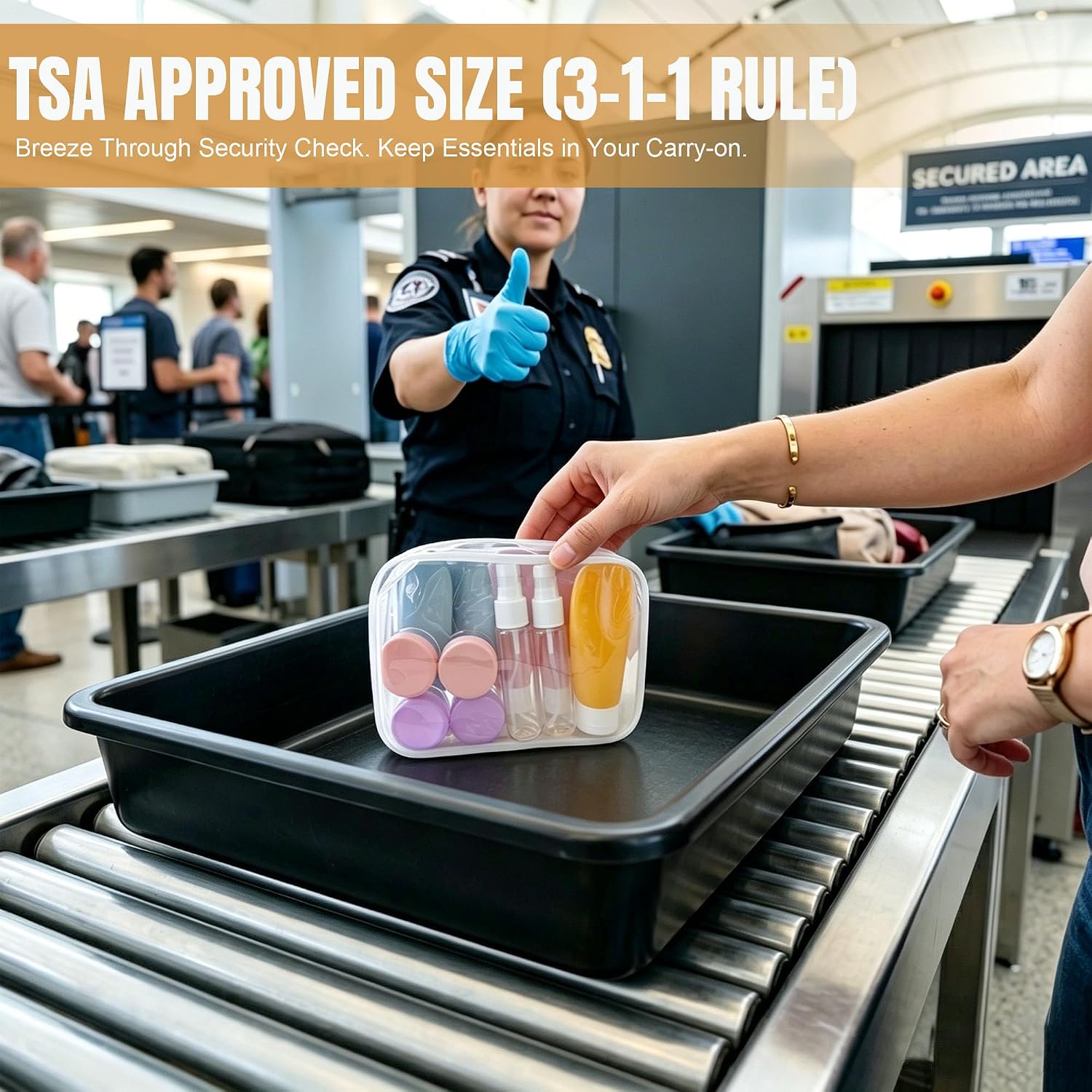  20 Pack Travel Bottles Set for Toiletries TSA Approved,