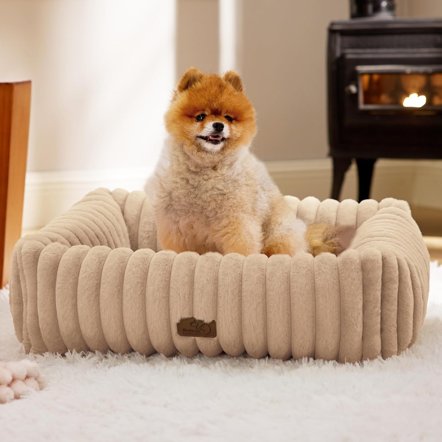Orthopedic Dog Bed with Washable Cover for Small Dogs