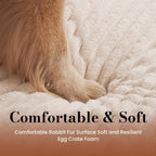 Orthopedic Dog Bed Egg Crate Foam Waterproof Crate Washable