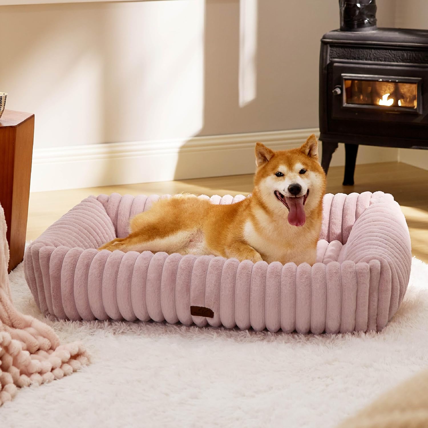 Orthopedic Dog Bed with Washable Cover for Small Dogs