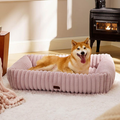 Orthopedic Dog Bed with Washable Cover for Small Dogs
