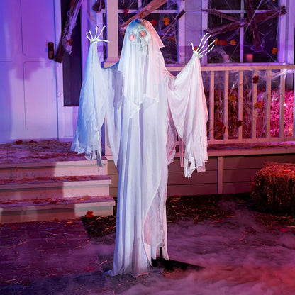 Life size ghost Halloween decoration for haunted house displays