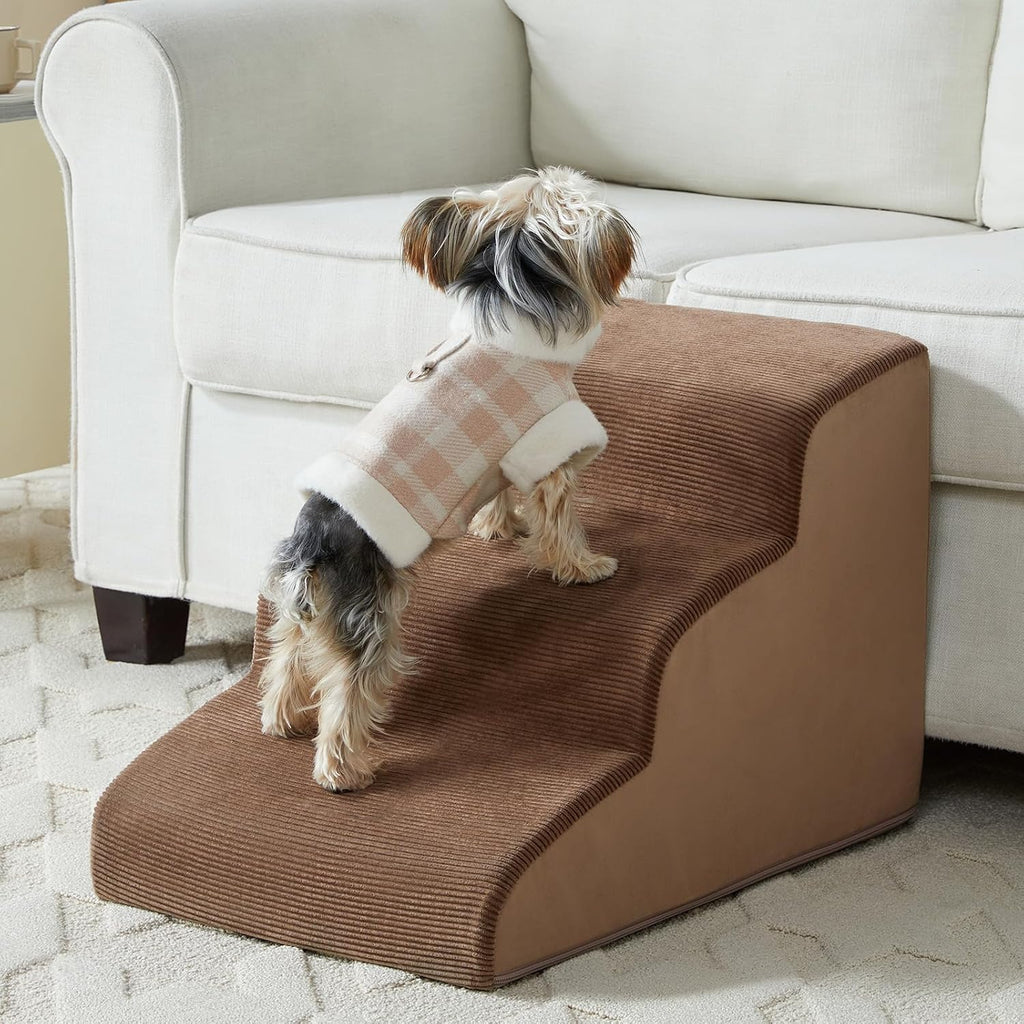 Dog Stairs for High Beds 2 & 5 Step Foam Ramp Small & Medium Dogs