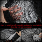 5 Pack Black Halloween Gauze Decorations for Haunted House