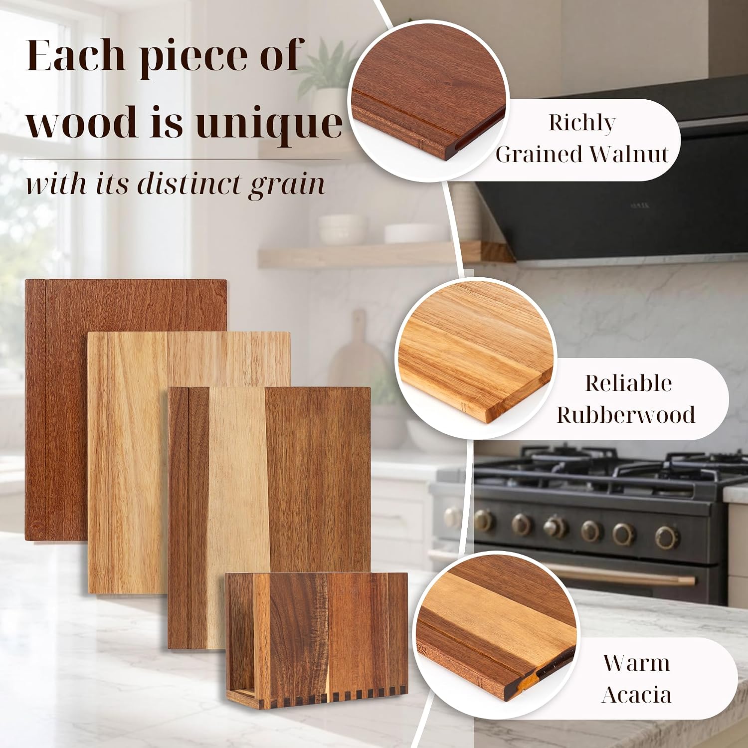 Book Cutting Board Set with Wooden Stand-Wooden Kitchen Cutting Boards That Look like Books for Vegetables Cheese Meat,3Pcs Chopping Board Gift Set for Home Cooks & Kitchen Decor
