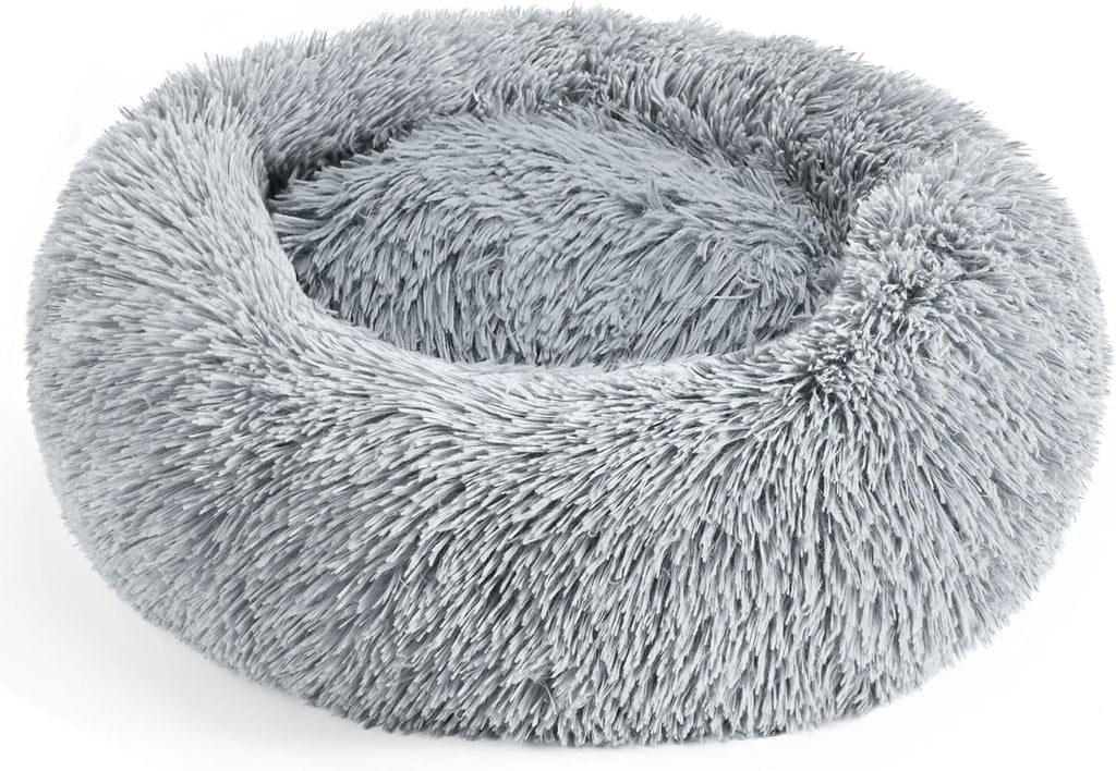 Calming Donut Dog Bed for Small Dogs & Cats Washable