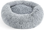 Calming Donut Dog Bed for Small Dogs & Cats Washable