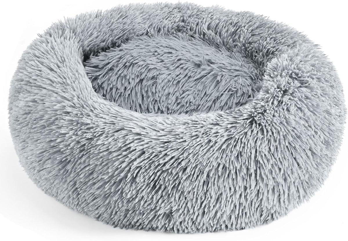 Calming Donut Dog Bed for Small Dogs & Cats Washable