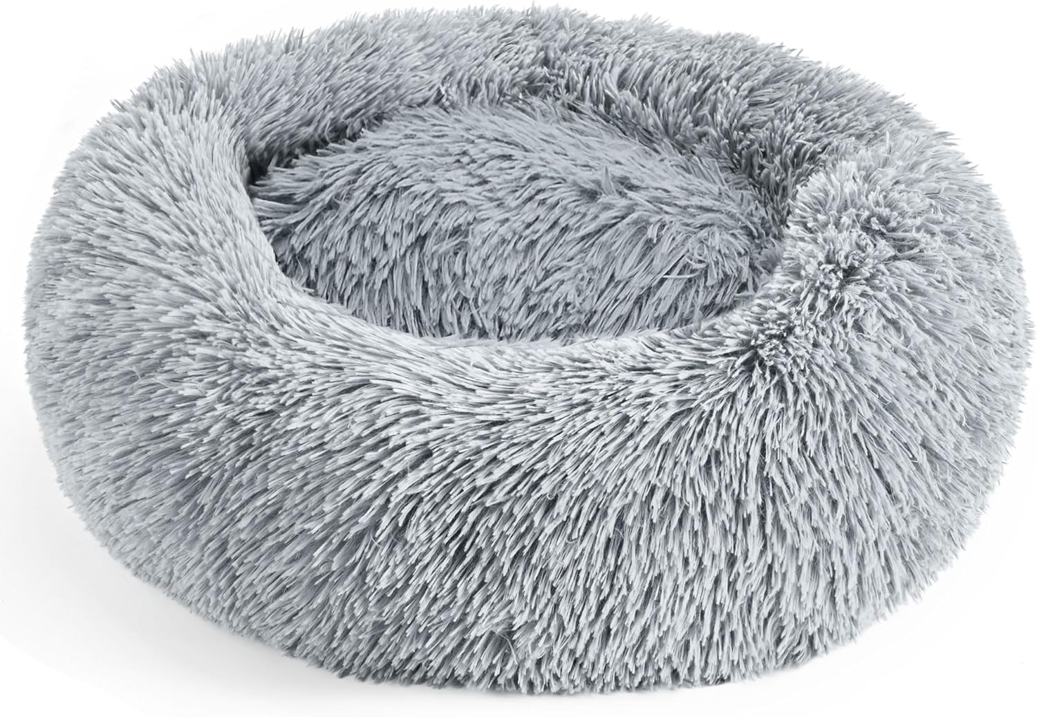 Calming Donut Dog Bed for Small Dogs & Cats Washable