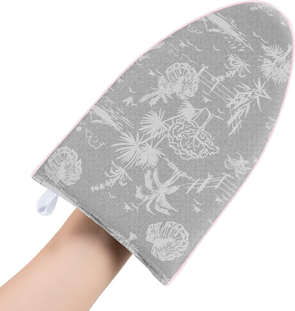 Heat resistant garment steamer ironing glove for safe clothes steaming
