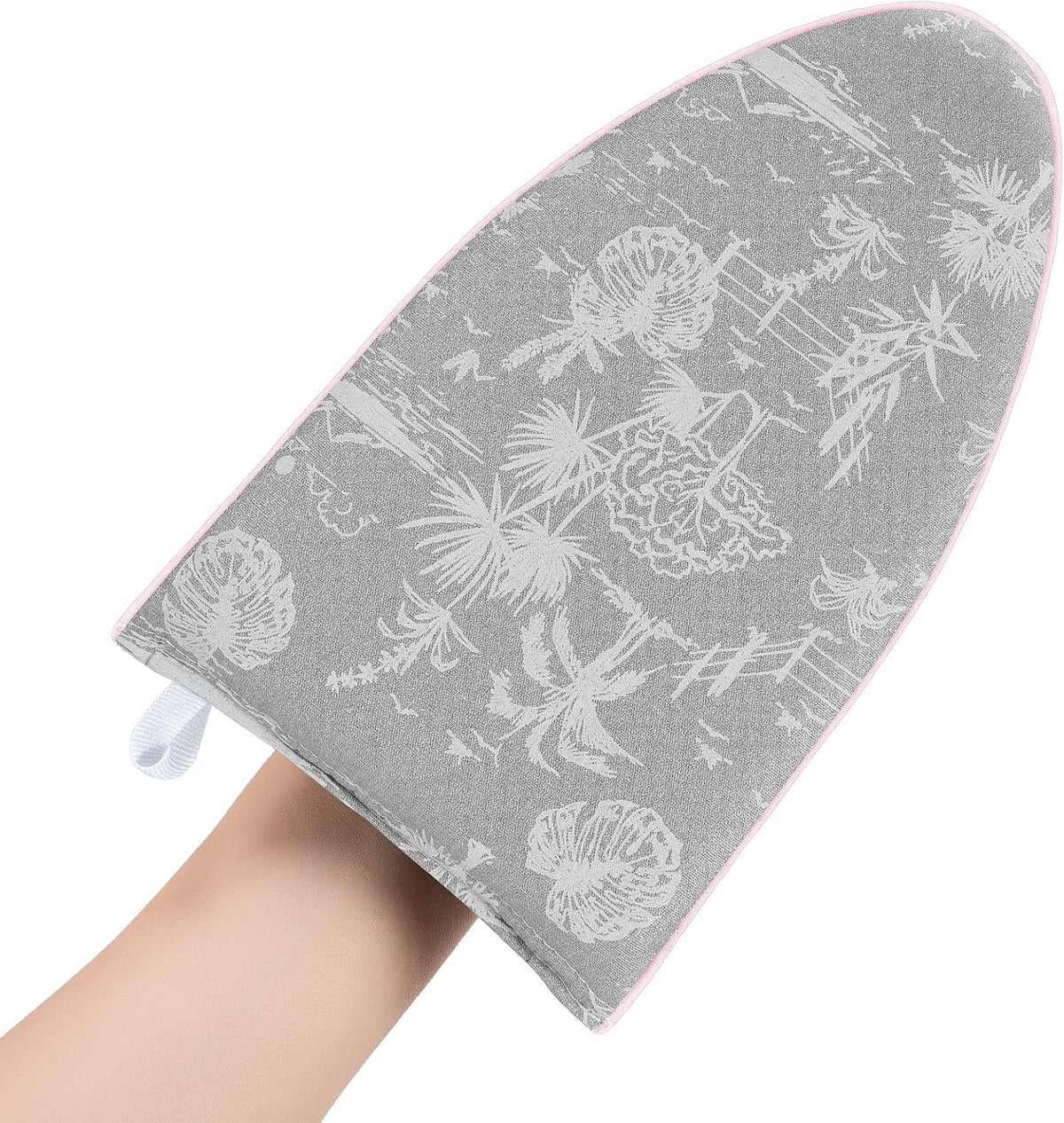 Heat resistant garment steamer ironing glove for safe clothes steaming