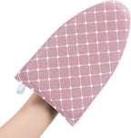Heat resistant ironing glove protecting hand while steaming clothes