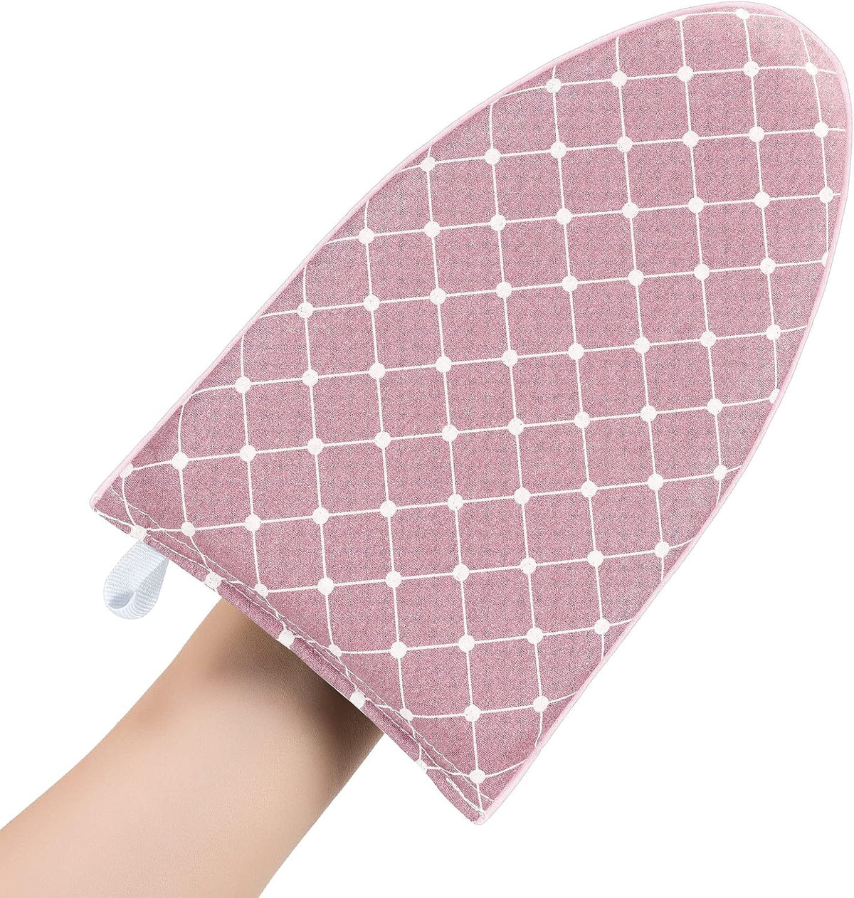 Heat resistant ironing glove protecting hand while steaming clothes