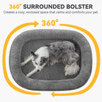 Calming Dog Bed for Large Pets Soft Washable Cushion Bed