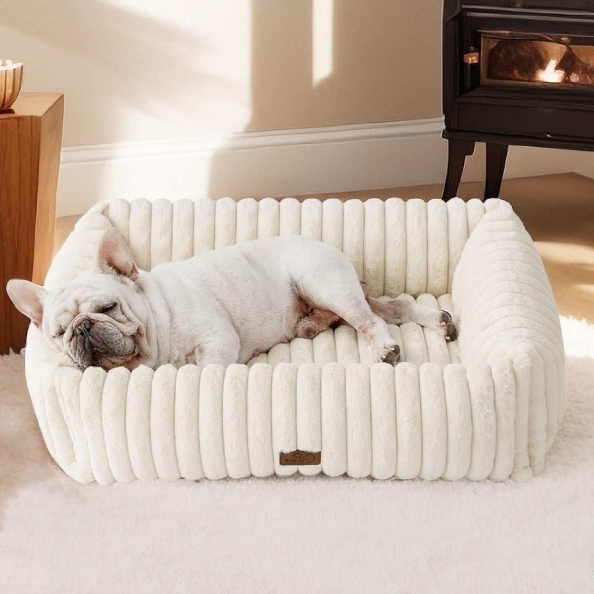 Orthopedic Dog Bed with Washable Cover for Small Dogs