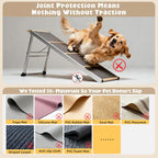 4-in-1 Dog Ramp for Bed  Storage Pet Stairs & Ottoman Bench, Ideal for Small&Medium Dogs,Black