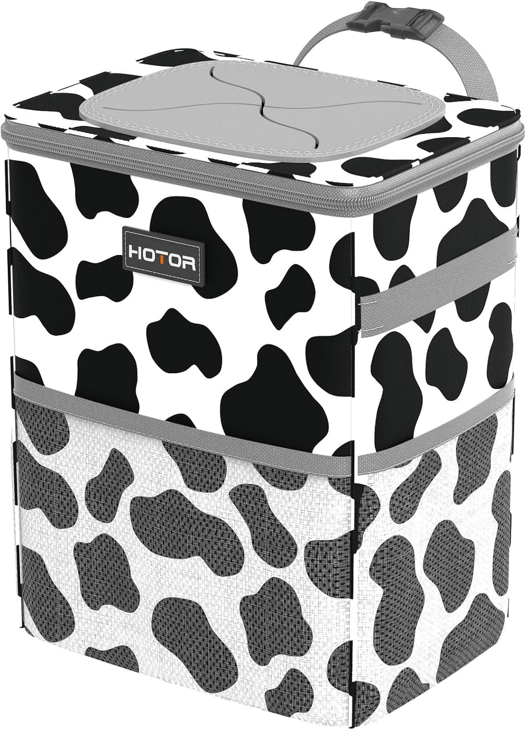 Black HOTOR car trash can designed for cars trucks SUVs and family vehicles