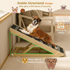 Dog Ramp 7 Adjustable Heights, Non-Slip, Holds 200LBS