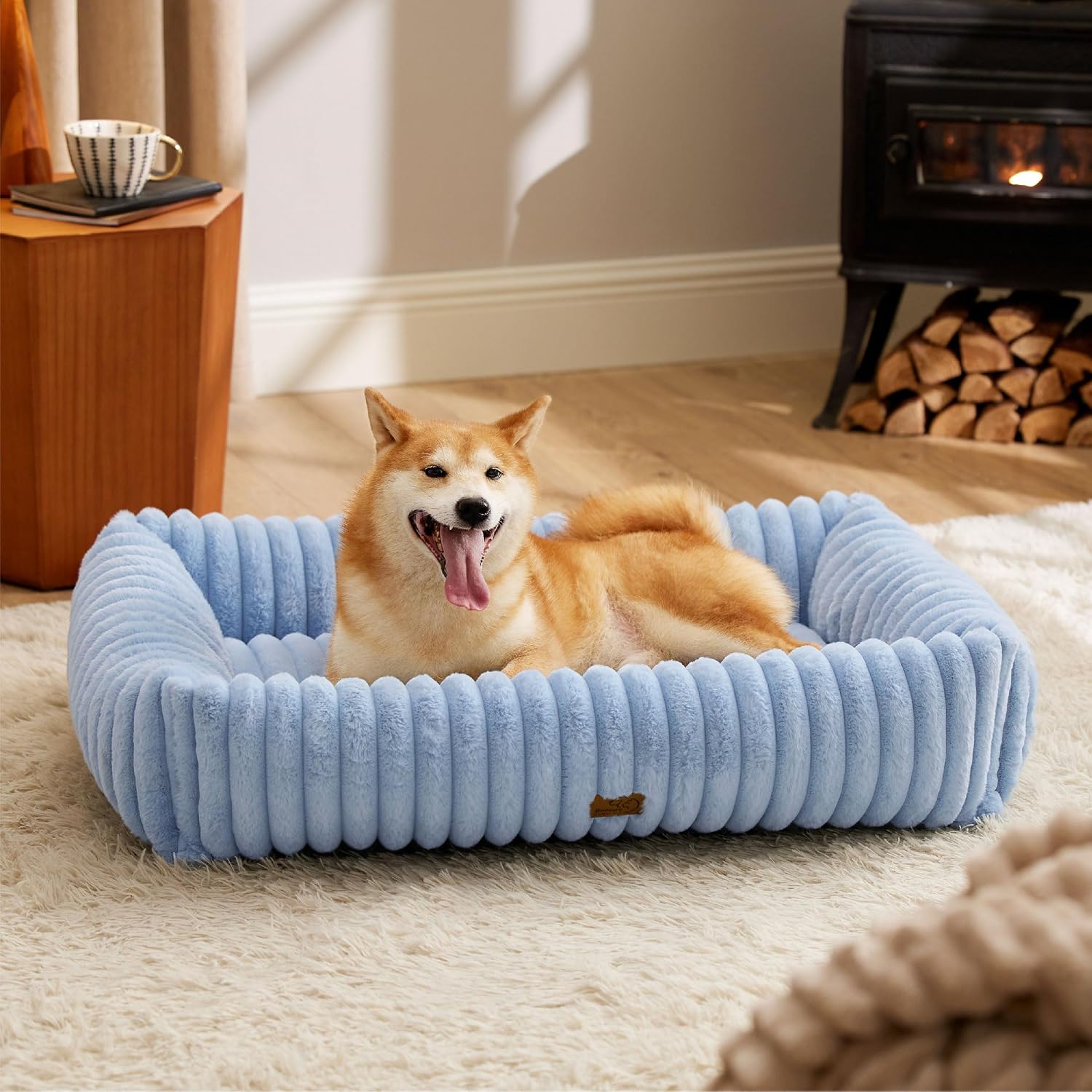 Orthopedic Dog Bed with Washable Cover for Small Dogs
