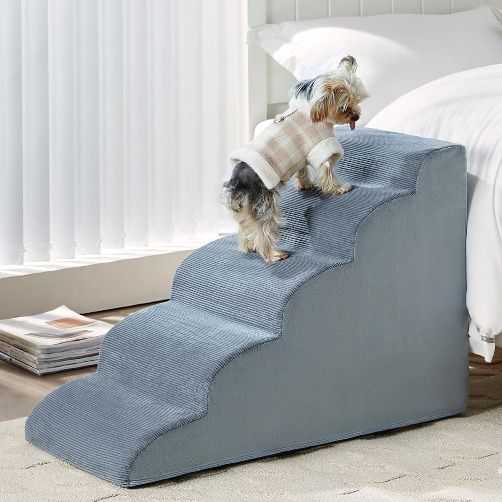 Dog Stairs for High Beds 2 & 5 Step Foam Ramp Small & Medium Dogs