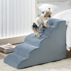 Dog Stairs for High Beds 2 & 5 Step Foam Ramp Small & Medium Dogs
