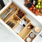 5 Piece Bamboo Storage Tray Set
