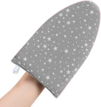 Garment steaming glove for use with handheld clothes steamers