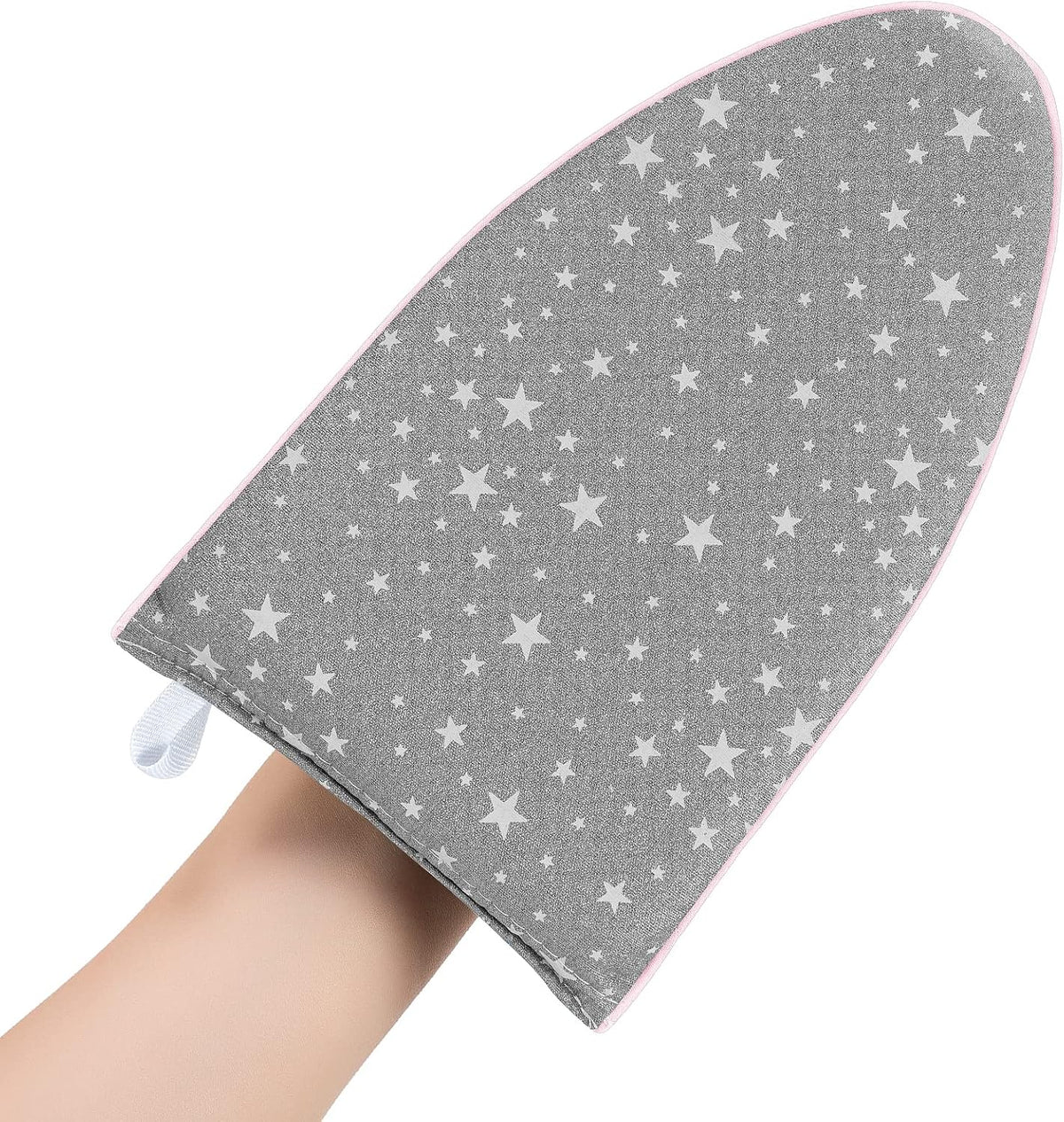 Garment steaming glove for use with handheld clothes steamers