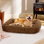 Orthopedic Dog Bed with Washable Cover for Small Dogs