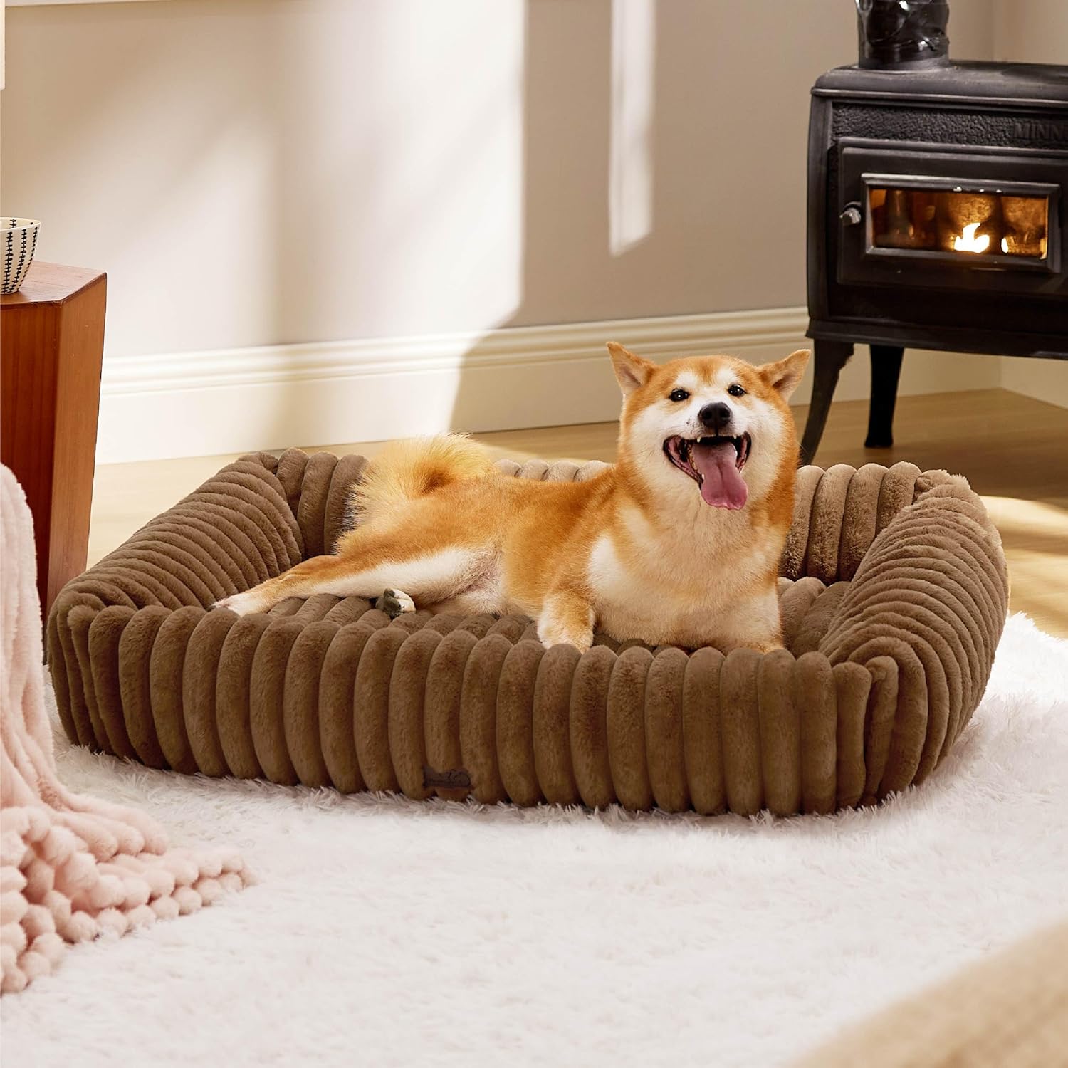 Orthopedic Dog Bed with Washable Cover for Small Dogs