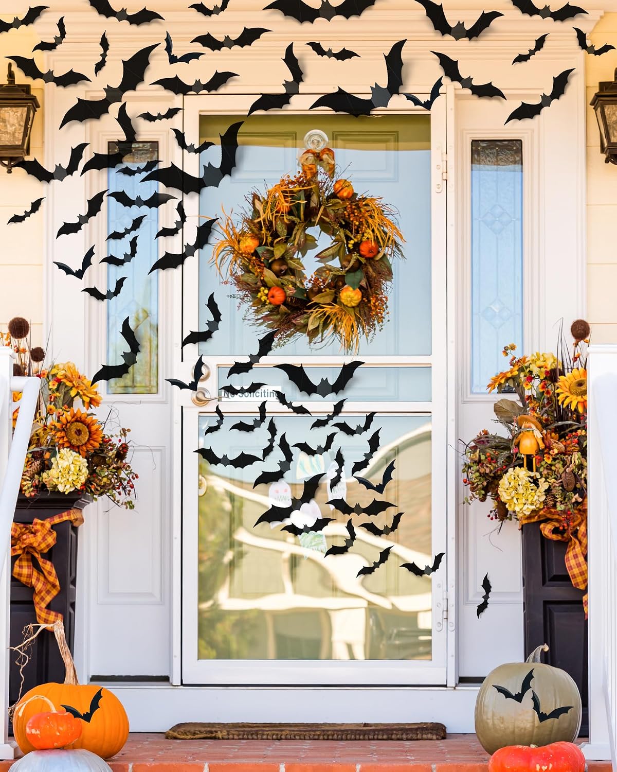 3D Bat Halloween Decorations for Bedroom Walls
